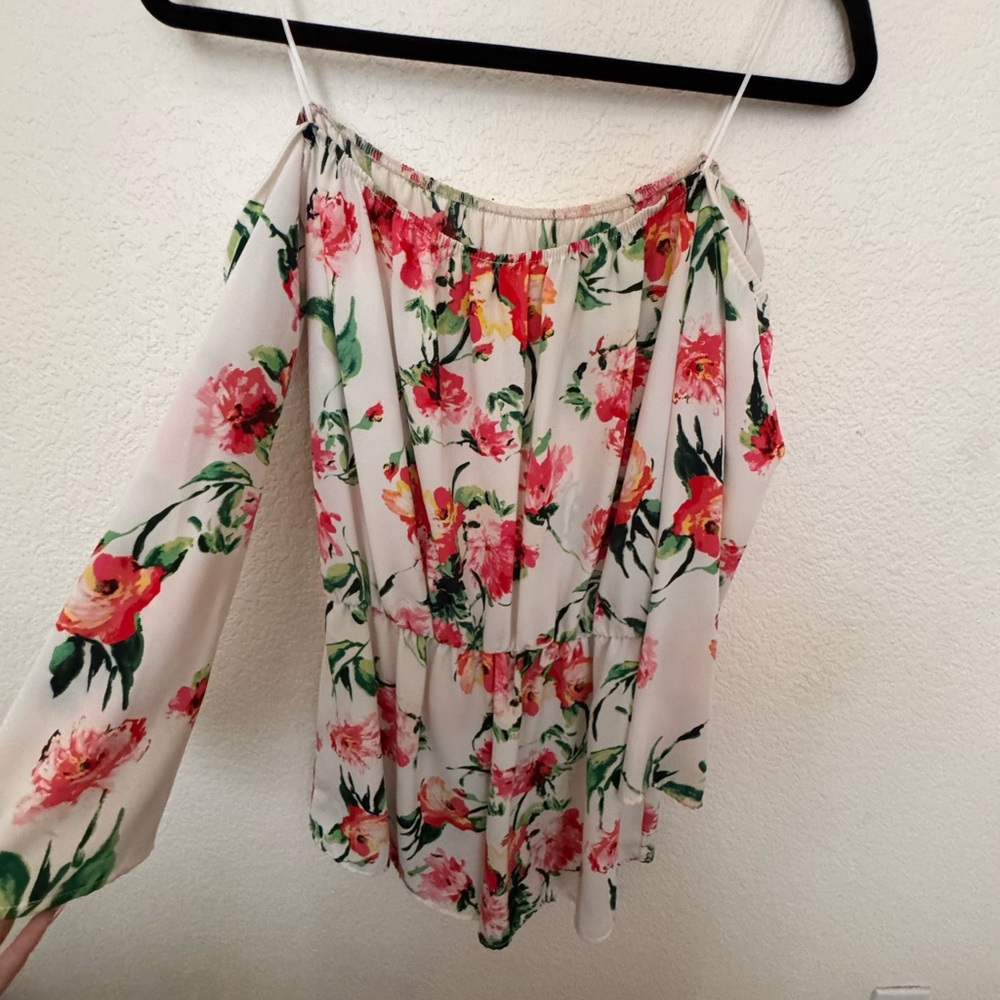 Floral Off-Shoulder Romper